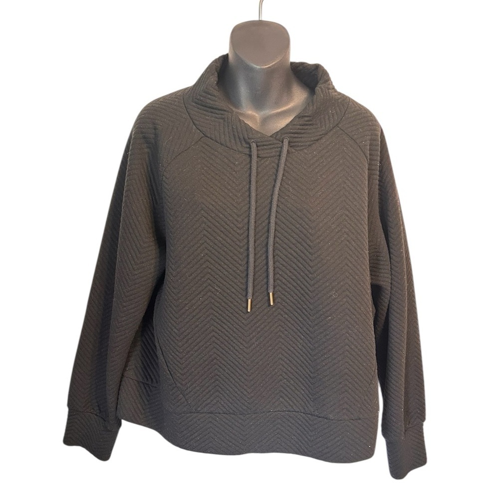 Loft quilted pullover hoodie size xlarge